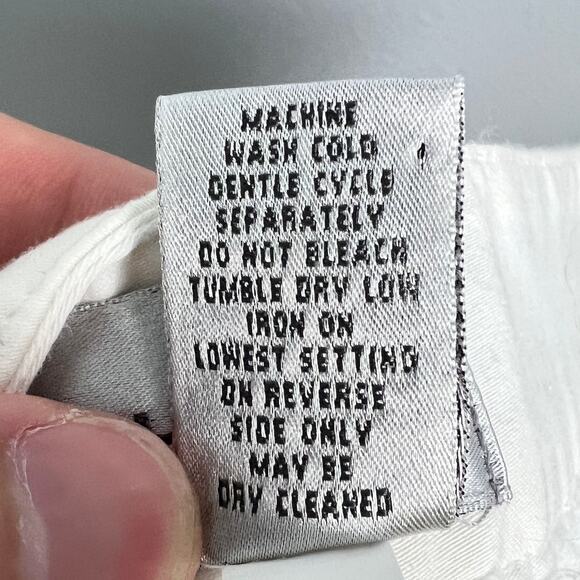 Chico's Women's XL Capri Pants Stretch Crop White Casual Classic Preppy Summer - Picture 5 of 10